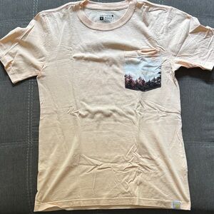 Carhartt Men's Light Peach Graphic Pocket Tee